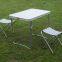 Portable Folding Picnic Outdoor Table Metal Square Modern BBQ Mini Table