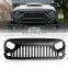 Front Grill Matt Black Gladiator Grille for Jeep Wrangler Rubicon Sahara Sport JK/JKU 2007-2018