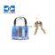 Professional Lock Pick Training Set Practice Transparent Cylinder Lock