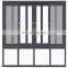 Living room hurriicane impact clear glass aluminum sash aluminum sliding window with mosquito net