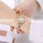Luxury Women Rose Gold Watch Fashion Ladies Quartz Diamond Wristwatch Elegant Female Bracelet Watches OEM