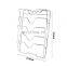 Multifunctional kitchen pot cover rack Cabinet Door Wall Mounted Pot Lid Rack Pot Cover Organizer Holder