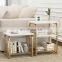 Nordic  2/3 tier living room Sofa side table  modern end table storage coffee table bed side