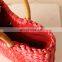 Hot Red Vintage Red Straw Bag Water Hyacinth Handle Bag WHolesale