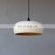 Bamboo Pedant Light, White Light Fixture, Natural Bamboo Lampshade