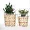 New Design Retro Bamboo Planter Baskets Decorative Woven Indoor Storage Basket Cheap wholesale Handwoven Made in Vietnam