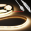 outdoor USB waterproof WW/NW/W 2m 320leds/m 5v flexible cob led strip light for bedroom