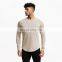 Newest Design Long sleeve Sports Shirt Men's Outdoor Fitness Gym Top Workout Running Training Pullover Sweatshirt Man Base Shirt