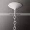 Pesaro round gypsum candle glass lampshade chandelier suitable for ceiling hanging lighting in family hotels