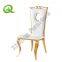 Wholesale dining furniture stainless steel luxurious dining chair wedding chair modern dining chair