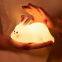 Cute Birthday Gift Animal Shape Bedroom Night Lights Rabbit Night Lamp Sensor Light for Bedroom Kids Baby Silicone Night Light