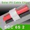 Wholesales SCC-6S/2 S301 S304 Stainless Steel Good Looking Smart PV Wire Clip Solar Panel Cable Clips