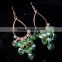 China wholesale Fashion Jewelry Light Green Beads Tassel Drop Earrings