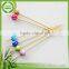 All different size high grade popular fruits bamboo flag skewer