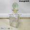 Square Wine Bottle 150ml Glass Bottle With Glass Stopper Food Safe