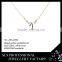 Three squares rose gold palted 925 sterling silver necklace