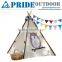 Children Kids Play Indian Teepee Princess Garden Outdoor Canvas Folding Play Kid Tent