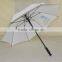 Custom auto open straight golf white rain umbrella 30"