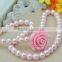 TOP SELLING Girls Imitation Pearls Flower Shape Kids Children Jewelry set/