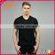 Custom customizing fashion design plain black grey t shirts