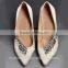2015 new design pearl rhinestones ladies high heel shoes weeding shoes