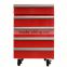 JGA Retro Style 1 Drawer 50L Mini Toolbox Refrigerator , Safe Fridge With 4 Wheels Cartoon Frige Magnet