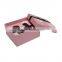 Custom order lovely pink paper cosmetic box set with insert