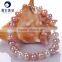 2016 hot selling 8-9mm fashion design Freshwater real Pearl bracelets bangles