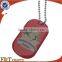 custom shape country flag stainless steel plain 2 hole dog metal tag with chain pendant