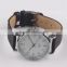 Cheap price leather hand watch for man