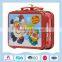 Rectangular kids portable lunch tin boxes for schooling