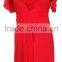 V neck Maternity dress frill neck and sleeves