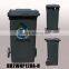 120 Liter Pure HDPE Rattan Waste Can K-mart Wholesale Plastic Trash Bin Rain Bonnet