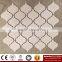 IMARK Pure White Color Arabesque Lantern Pattern Porcelain Mosaic Tile/Backsplash Tile/Polished Tile