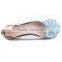 Princess Square Toe Thick Heel Single Flats Comfortable Bow Patchwork Plus Size Women's Low-Heeled Fashion Shoes