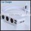 3 Cigarette Lighter Socket 4 Port Portable Usb Quick Car Charger