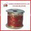 Hot Sale Gold Wired Edge Decorative Christmas Ribbon