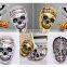 47*30mm New Fashion Wholesale Large Crystal Skull Men's Brooch