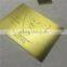 gold plating custom made signboard Electrical safety sign made of metal