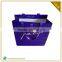 Purple Luxury Paper Hand Bag Shopping Packaging Gold Logo Custom Printing