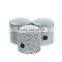 3PCS Chromed Metal Dome Knobs Knurled Barrel for Electric Guitar Parts Silver