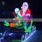 waterproof outdoor acrylic horse carriage christmas decoration light