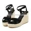 2015 Fashion latest wedge sandals espadrilles woman shoes sexy girls high heel woman sandal shoe wedge lady sandal shoes PQ3811