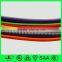 extension fabric texteil braided white cotton cord flat three pin plug