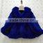 Hot sale warm high quality rabbit fur coat for women/winter fur caot from China