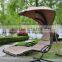 Chic L shape Hanging Swing Chair Poly Rattan Garden Luxury Furniture