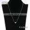 Moon Bottle Tiger Stripes Accents Dress Bunny Hanging Crystal Chains Necklace