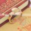 Rose gold plated stainless steel hollow ring fashion women adjustable ring wedding jewelry 6210026