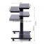 Low Price Easy Assembly Mobile High Standing Computer Desk With Wheels