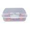 Semitransparent Crisper Plastic Lunch Box in BPA Free